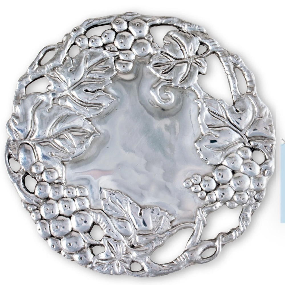 Arthur Court Grapevine metal Trivet New
